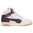 Фото #1 товара Puma Slipstream Mid Sc Lace Up Mens Purple, White Sneakers Casual Shoes 382091-