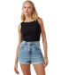 ფოტო #4 პროდუქტის Women’s High Rise Classic Stretch Denim Short