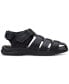 ფოტო #3 პროდუქტის Men's Walkford Fish Tumbled Leather Sandals