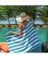 Фото #3 товара Полотенце для пляжа полосатое Arkwright Home Cabana, 4 шт, 30x60 дюймов, 100% мягкий хлопок