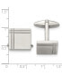 ფოტო #2 პროდუქტის Stainless Steel Polished Square Cufflinks