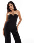 Фото #3 товара Mango halterneck ring jumpsuit in black