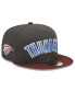 Фото #4 товара Men's Black Oklahoma City Thunder 2022/23 City Edition Official 9FIFTY Snapback Adjustable Hat