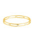 Фото #1 товара Gold Cubic Zirconia Studded Bangle Bracelet