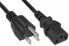Фото #1 товара InLine power cable USA male / 3pin IEC C13 male - 18 AWG - 5m