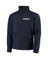 Фото #3 товара Men's Navy New England Patriots Sonoma Softshell Full-Zip Jacket