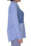 NY Collection Women's Tie waist Chambray Top M