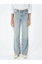 Фото #9 товара Uzun Düz Paça Kot Pantolon Cepli - Nora Longer Straight Jeans