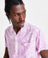 Фото #3 товара Men's Klaus Short Sleeve Button-Front Printed Shirt, Created for Macy's