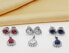 Фото #8 товара Charming silver jewelry set with zircons SET226W (earrings, pendant)