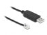 Delock 66738 - 0.2 m - USB 2.0 Type-A - RJ10 - Straight - Straight - Male/Male