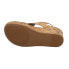 Фото #5 товара Corkys Carley Glitter Cork Studded Wedge Womens Brown Casual Sandals 30-5316-GC