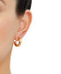 ფოტო #2 პროდუქტის Polished Chunky Small Hoop Earrings in 14k Gold, 20mm