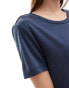 Monki super soft t-shirt in dark blue