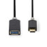 Фото #3 товара Nedis CCBW61710AT015 - 0.15 m - USB C - USB A - USB 3.2 Gen 1 (3.1 Gen 1) - 4.8 Mbit/s - Anthracite