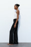 Джинсы с высокой посадкой trf wide leg ZARA