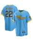 Фото #2 товара Men's Christian Yelich Powder Blue Milwaukee Brewers City Connect Replica Player Jersey