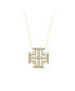 Фото #1 товара KC Chic Designs 316L Kelsey Jerusalem Cross Necklace