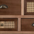 Hall Table with Drawers SASHA 106 x 33 x 90 cm Natural Wood Cream Rattan