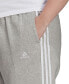Plus Size Essentials 3-Stripe Fleece Joggers