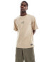 Pull&bear same day delivery back printed t-shirt in beige