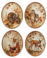 Pine Forest Set of 4 Dessert Plate