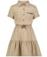 ფოტო #1 პროდუქტის Big Girls Twill Shirtdress