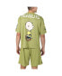 Men's Olive Peanuts Snoopy Mesh Jersey