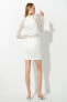 Фото #4 товара Kadın Kırık Beyaz Elbise 3SAK80010FW