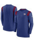 Фото #2 товара Men's Royal New York Giants Sideline Tonal Logo Performance Player Long Sleeve T-shirt