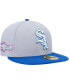 Фото #1 товара Men's Gray, Blue Chicago White Sox Dolphin 59FIFTY Fitted Hat