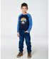 Toddler Boys Raglan T-Shirt With Print Navy - Toddler|Child