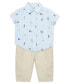 ფოტო #4 პროდუქტის Baby Boys Golf Shirt and Pants Set
