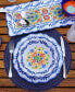 Flores Set of 4 Dinner Plate 11", Service For 4