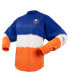 Фото #2 товара Women's Royal, Orange New York Islanders Ombre Long Sleeve T-shirt