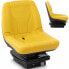 Siedzenie fotel uniwersalny do ciągnika traktorka kosiarki 47 x 38 cm - żółty