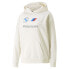 Фото #1 товара Puma Bmw Mms Essentials Hoodie Womens Off White Casual Outerwear 53828807