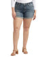 Фото #1 товара Plus Size Suki Mid Rise Curvy Fit Shorts