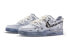 【定制球鞋】 Nike Air Force 1 Low 浸染腰果花 手绘泼墨 浸染做旧 特殊鞋盒 低帮 板鞋 女款 黑灰 / Кроссовки Nike Air Force DD8959-100 35.5 - фото #4