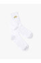 Papatya İşlemeli Soket Çorap