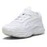 Фото #2 товара Puma Exotek Nitro Base Lace Up Mens White Sneakers Casual Shoes 39493319