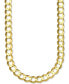 ფოტო #1 პროდუქტის 22" Open Curb Link Chain Necklace in Solid 10k Gold