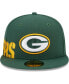 Men's Green Green Bay Packers Arch 59FIFTY Fitted Hat