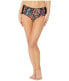 Paul Smith Women's 248017 Cheetah Print Stripe Panelled Pant Swimwear Size M