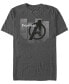 ფოტო #1 პროდუქტის Marvel Men's Avengers Endgame Fearless Panel, Short Sleeve T-shirt