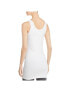 Lysse 269902 Women's Cotton Scoop Neck Tunic Tank Top White Size Medium