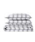 Фото #4 товара Plaid 3 Piece Flannel Duvet Cover Set, King