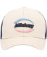 Men's Cream, Navy Walled Trucker Adjustable Snapback Hat
