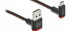 Delock EASY-USB 2.0 Cable Type-A male to EASY-USB Type Micro-B male angled up / down 2 m black - 2 m - USB A - Micro-USB B - USB 2.0 - Black