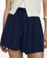 ფოტო #1 პროდუქტის Women's Elastic Waist Lyocell Shorts